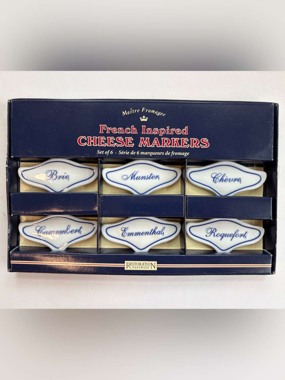 Restoration Hardware cheese markers